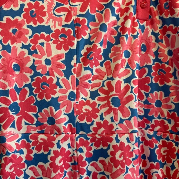 Pro Tour Sleeveless Floral Printed Flounce Dress Pockets Tennis Golf Size XL - Picture 5 of 9